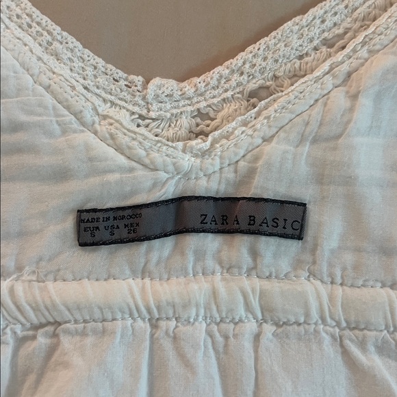 Zara White Maxi Dress with Spaghetti Straps - Picture 6 of 7